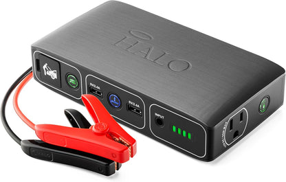 Bolt 58830 Mwh Portable Phone Laptop Charger Car Jump Starter with AC Outlet and Car Charger - Grey